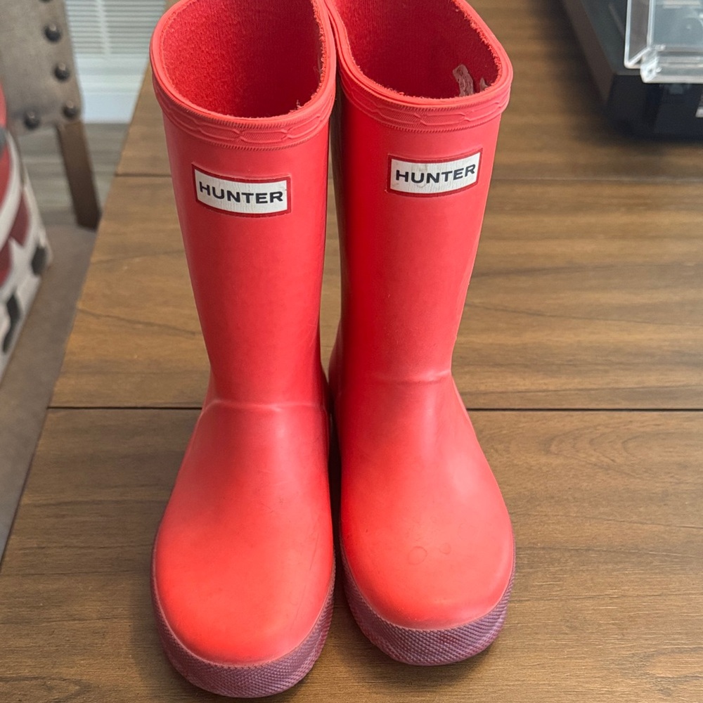 Hunter Vibrant Red Waterproof Boots